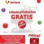 Folleto Soriana Productos Gratis con puntos al 30 de abril 2023