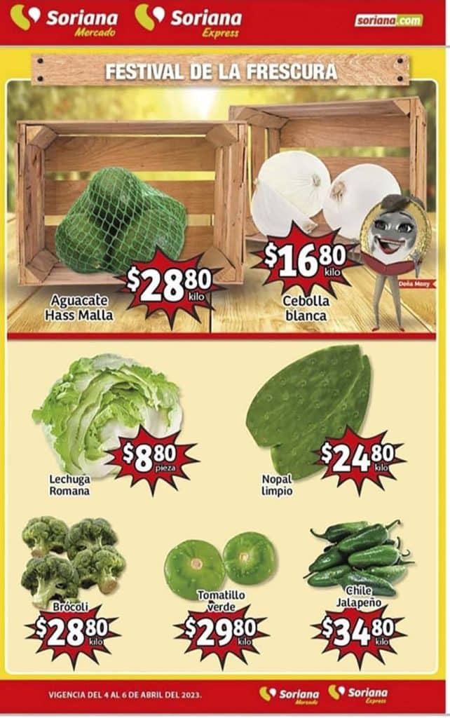 Frutas y Verduras Soriana Mercado 4 y 5 de abril 2023 2