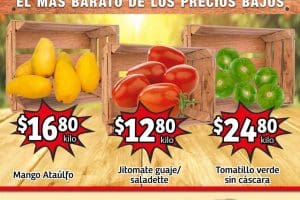 Frutas y Verduras Soriana Mercado 23 y 24 de mayo 2023