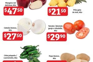 Ofertas Soriana Canasta Aliada frutas y verduras al 6 de junio 2023