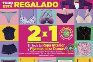 Julio Regalado 2023: 2×1 en toda la ropa interior y pijamas para dama