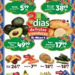 Ofertas S-Mart frutas y verduras del 20 al 22 de junio 2023