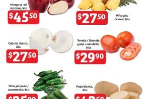 Folleto Soriana Canasta Aliada frutas y verduras 21 al 27 de junio 2023