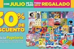 Julio Regalado 2023: 30% de descuento en toda la papelería