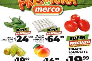 Frutas y Verduras Merco del 22 al 24 de agosto 2023
