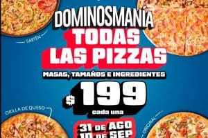 Domino’s Pizza: Todas las Pizzas por $199 / Dominosmanía