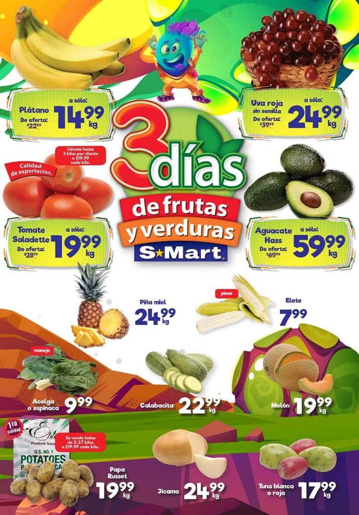 Folleto SMart frutas y verduras del 1 al 3 de agosto 2023 3