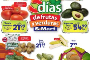 Folleto SMart frutas y verduras del 15 al 17 de agosto 2023