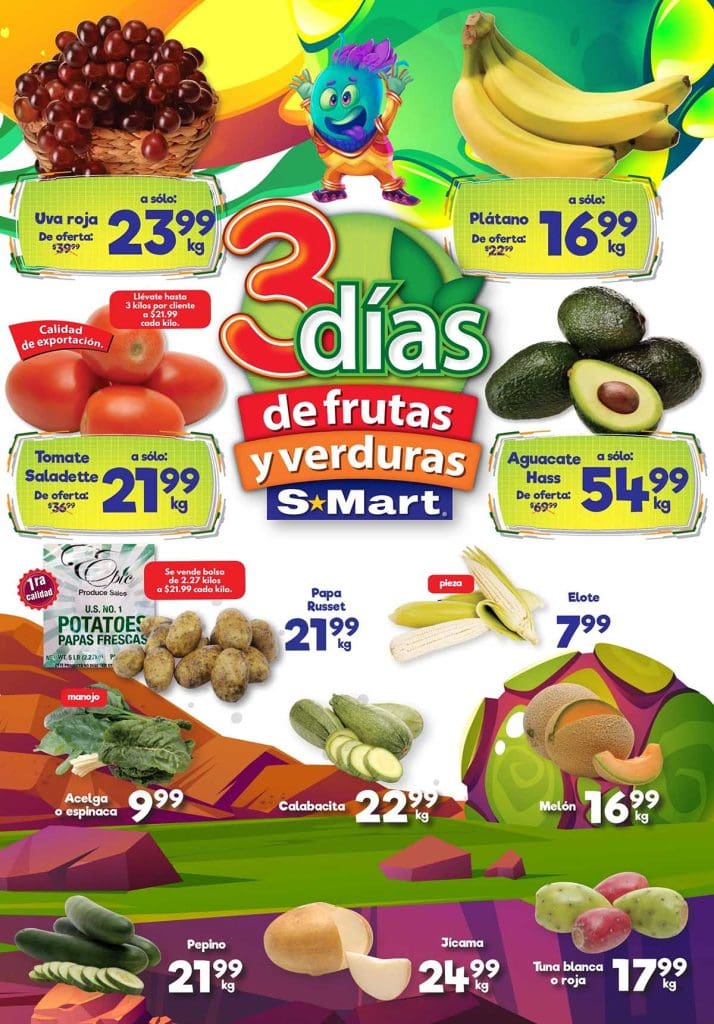 Folleto SMart frutas y verduras del 15 al 17 de agosto 2023 3