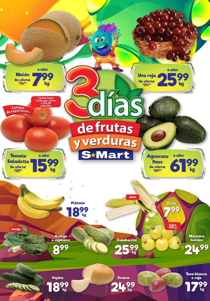 Folleto SMart frutas y verduras del 22 al 24 de agosto 2023 3