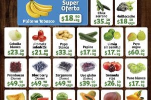 Ofertas Super Kompras frutas y verduras 8 y 9 de agosto 2023