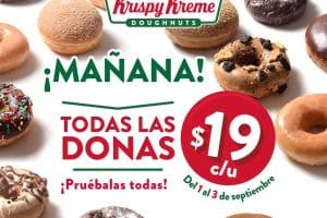Krispy Kreme: Donas a sólo $19 del 1 al 3 de septiembre 2023