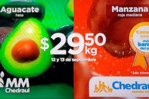 Ofertas Chedraui frutas y verduras 12 y 13 de septiembre 2023