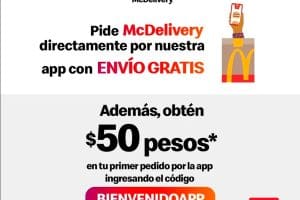 McDonald’s: $50 de descuento + envió gratis en tu primer pedido desde la App