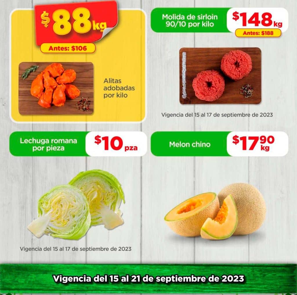 Ofertas Bodega Aurrera frutas y verduras al 21 de septiembre 2023 4