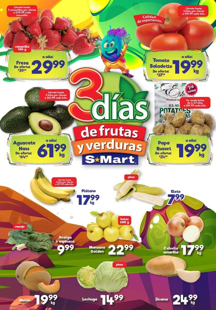 Ofertas SMart frutas y verduras del 12 al 14 de septiembre 2023 3
