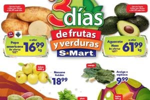 Ofertas SMart frutas y verduras del 5 al 7 de septiembre 2023