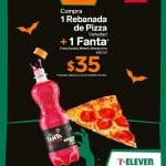 7-Eleven: Rebanada de pizza + refresco Fanta por $35