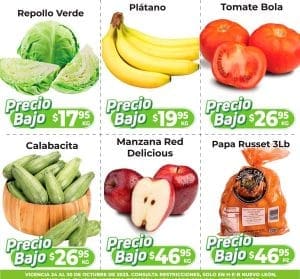 Ofertas HEB frutas y verduras del 24 al 30 de octubre 2023 2