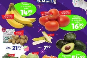 Ofertas S-Mart frutas y verduras del 24 al 26 de octubre 2023