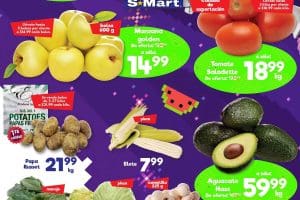 Ofertas S-Mart frutas y verduras del 10 al 12 de octubre 2023