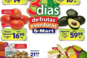 Ofertas S-Mart frutas y verduras del 3 al 5 de octubre 2023