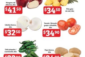 Ofertas Soriana Canasta Aliada frutas y verduras al 3 de octubre 2023