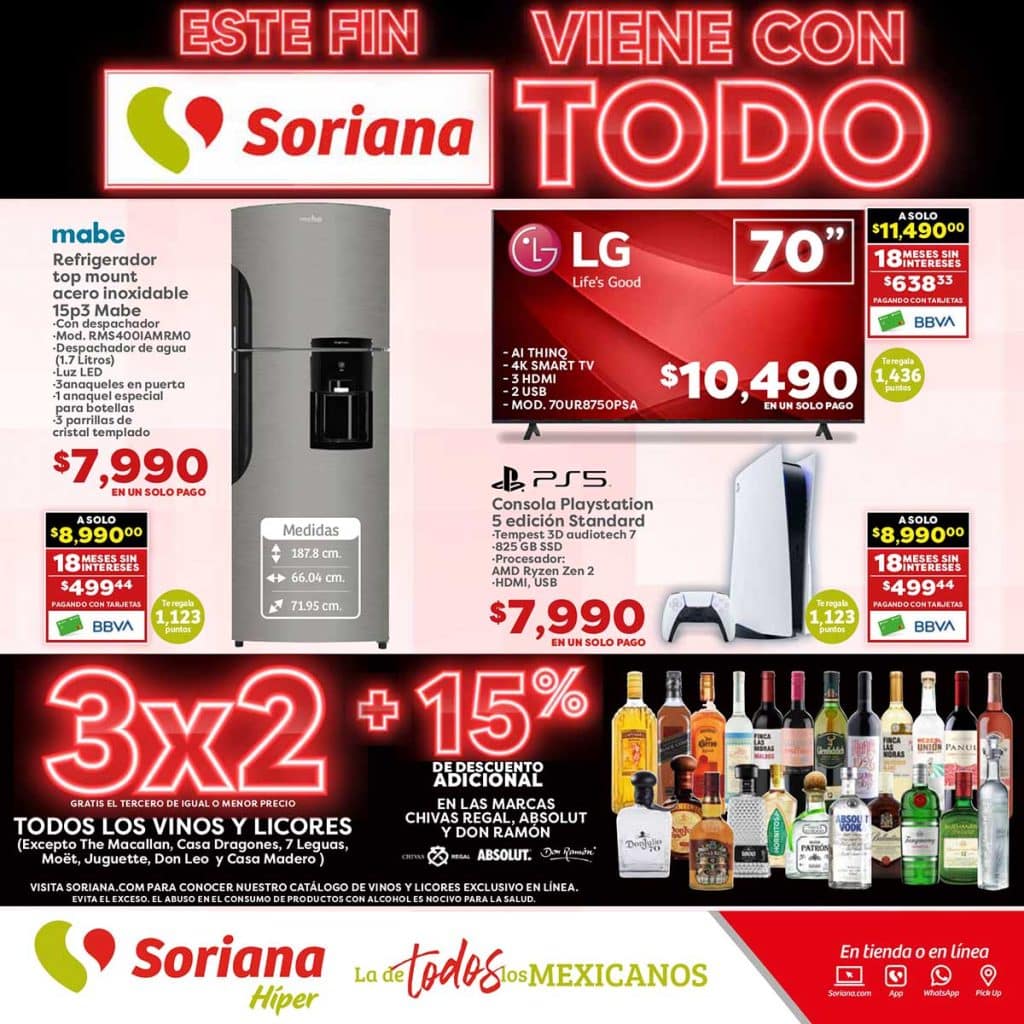 folleto soriana pre buen fin 2023