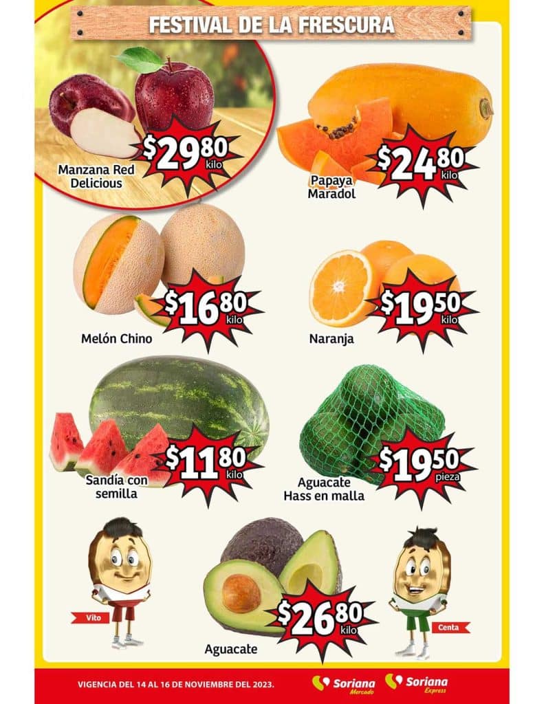 soriana mercado frutas verduras nov 14 2