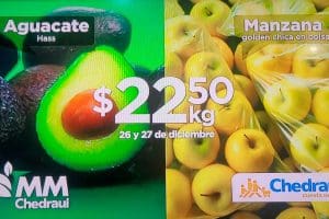 Ofertas Chedraui frutas y verduras 26 y 27 de diciembre 2023