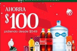Promoción Coca-Cola Navidad 2023: $100 de descuento compras desde $549