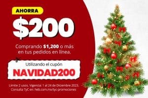 Cupón HEB Navidad 2023: $200 de descuento en toda la tienda