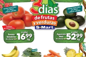 Ofertas SMart frutas y verduras del 27 al 29 de febrero 2024