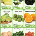 Folleto HEB frutas y verduras del 5 al 11 de marzo 2024