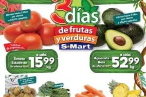 Ofertas SMart frutas y verduras del 12 al 14 de marzo 2024