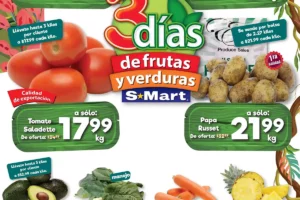 Ofertas SMart frutas y verduras del 5 al 7 de marzo 2024