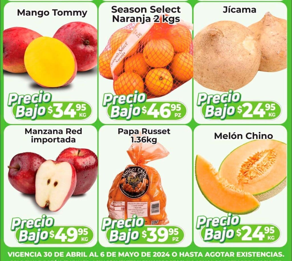 heb frutas verduras abril 30 2