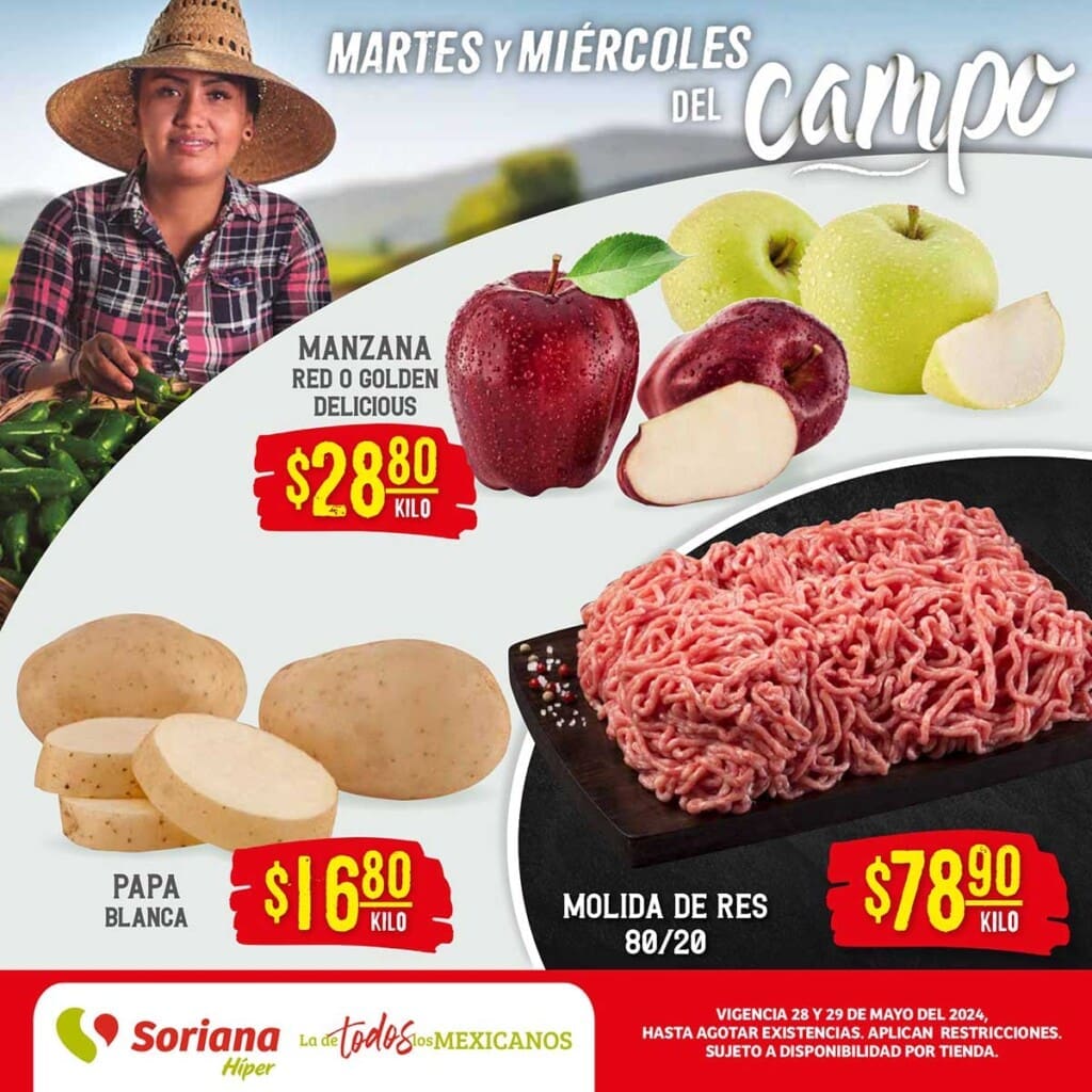 folleto soriana frurtas verduras mayo 28