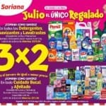 Julio Regalado 2024 Soriana: 3x2 en detergentes, suavizantes, lavatrastes, cuidado bucal y afeitado
