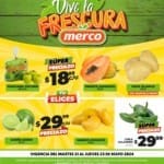 Ofertas Merco frutas y verduras del 21 al 23 de mayo 2024