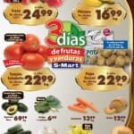 Folleto S-Mart frutas y verduras del 21 al 23 de mayo 2024