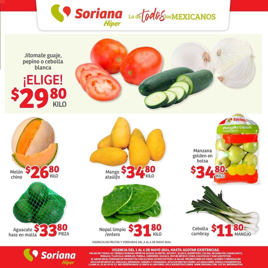 soriana fin semana abril 4 13