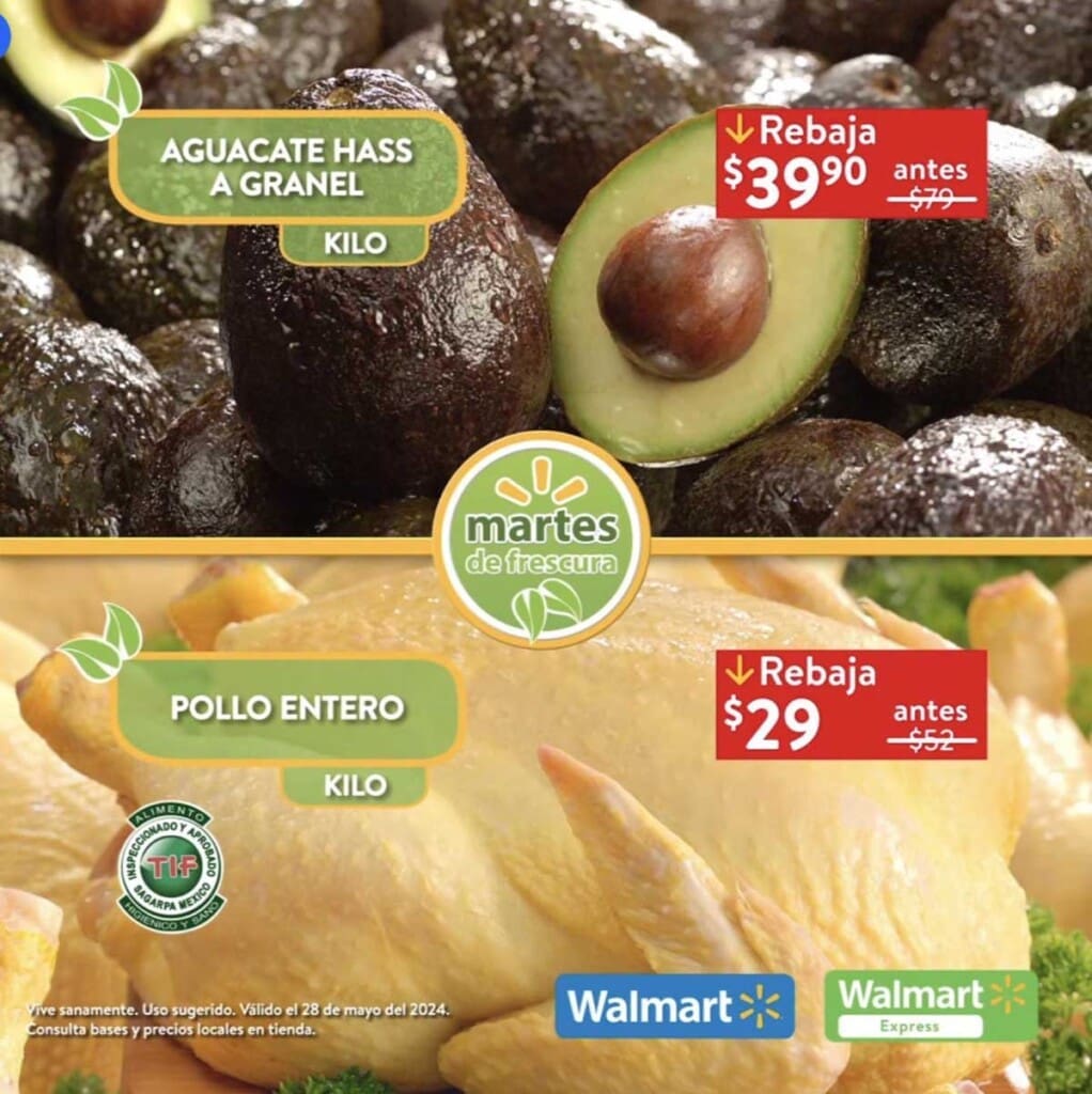 walmart martes frescura mayo 28 2