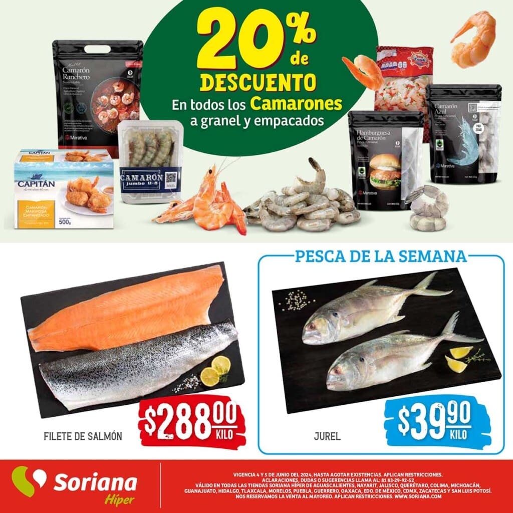 folleto soriana frutas verduras junio 4 5