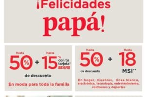 Venta Especial Sears Día del Padre 2024: hasta 50% de descuento