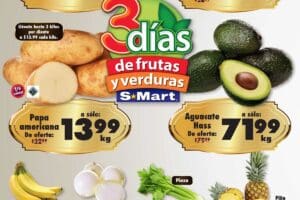 Ofertas S-Mart frutas y verduras del 4 al 6 de junio 2024
