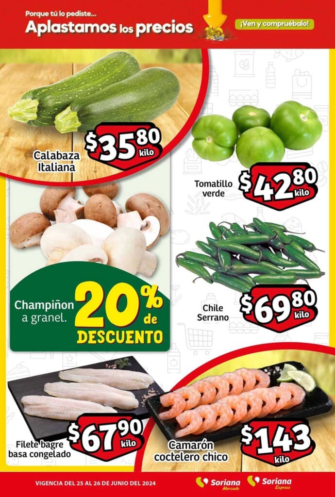 soriana mercado frutas verduras junio 25 3