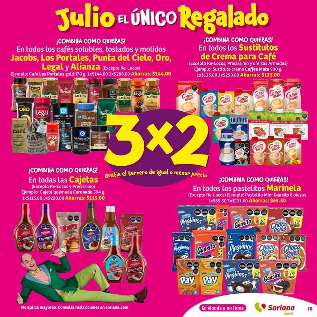 soriana super folleto julio regalado 2024 10 1