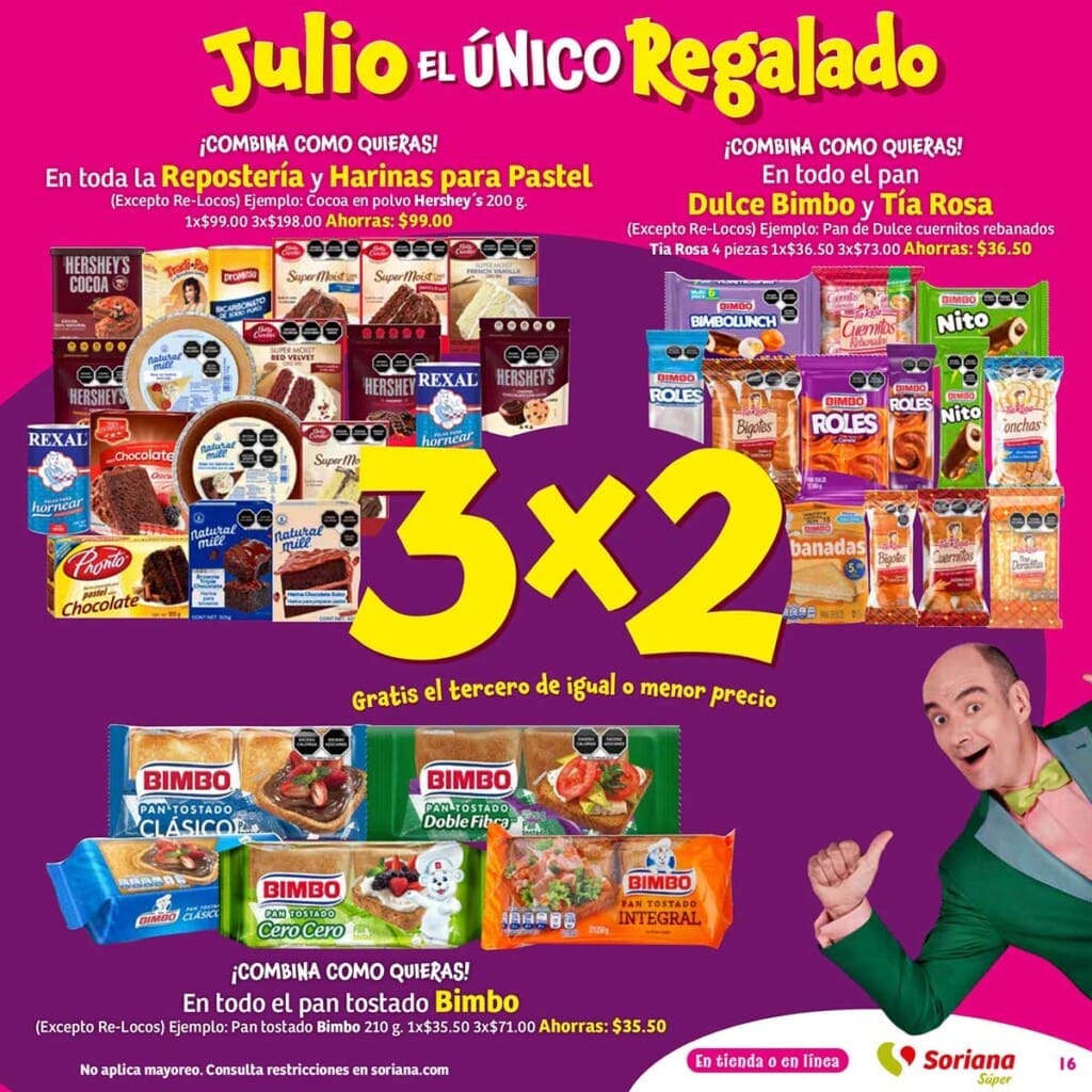 soriana super julio regalado 2024 folleto 16