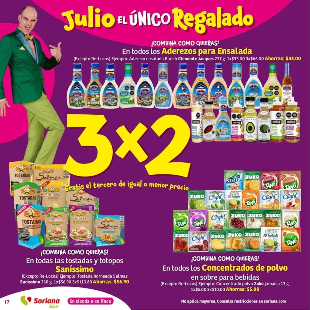 soriana super julio regalado 2024 folleto 17